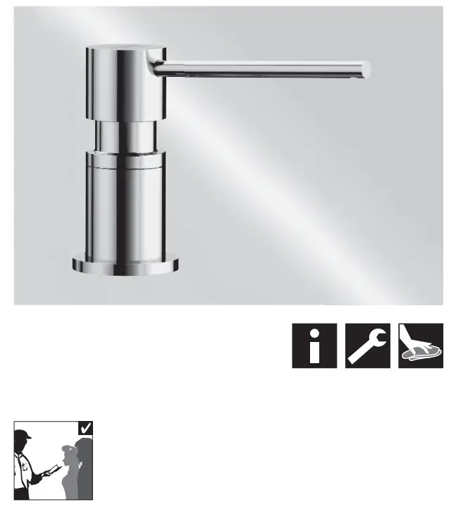 BLANCO LATO Washing Up Liquid Dispenser fig 1