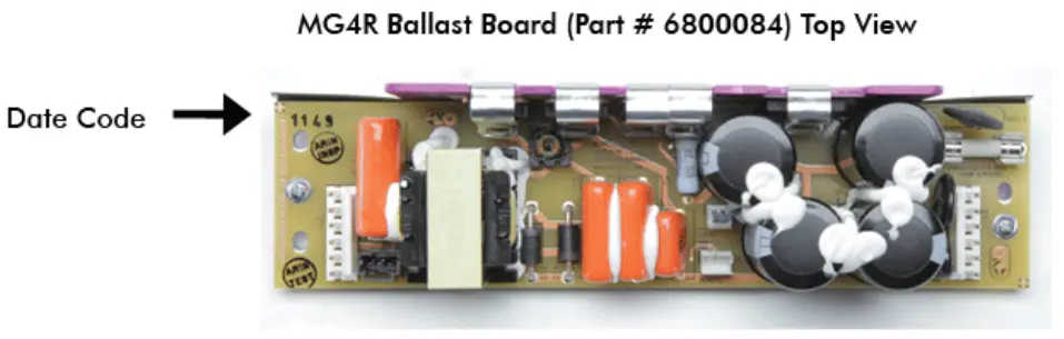 KINO FLO 6800084 MG4R Ballast Board - First 2 digits