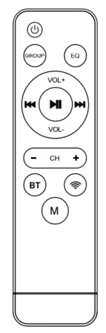 Power Dynamics Professional Audio WCS Series Ampl Ceiling Speaker WIFI BT - REMOTE CONTROL
