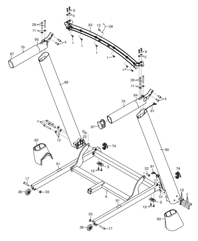 NordicTrack NTL17915.1 Treadmill - DRAWING2.0