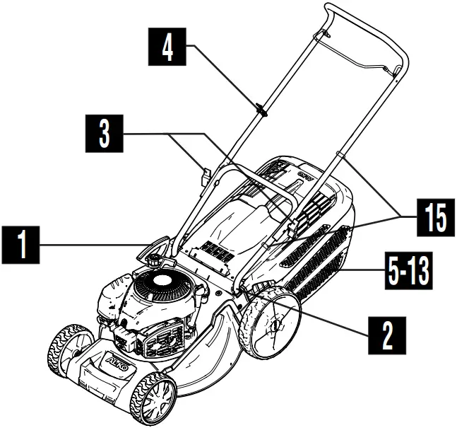 AL-KO 46.6 SP-B Plus Petrol Lawn Mower A03