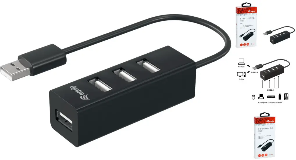 level one 128955 4 Port USB 2.0 Hub