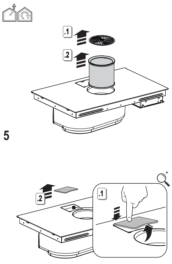 BERTAZZONI PE365IDDNET Induction Downdraft - fig6