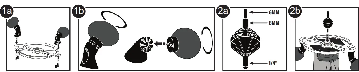 MILESCRAFT 1225 CompactSubBase Compact Router Attachment - fig 1