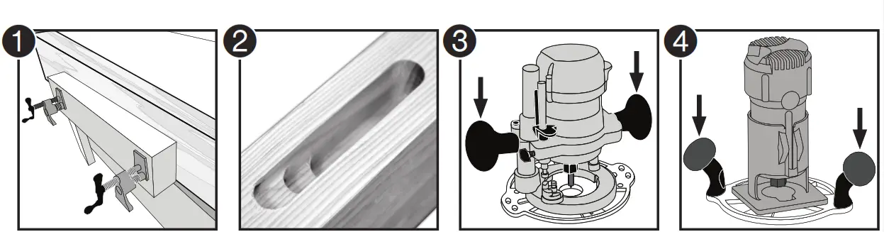 MILESCRAFT 1225 CompactSubBase Compact Router Attachment - fig