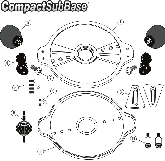 MILESCRAFT 1225 CompactSubBase Compact Router Attachment - fig10