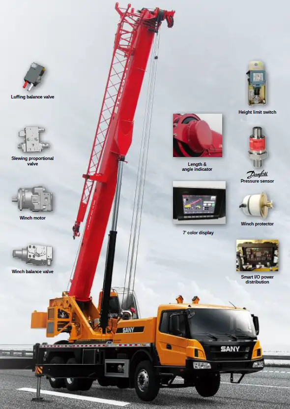 SANY STC250T4 25 Tons Lifting Capacity Truck Crane 5