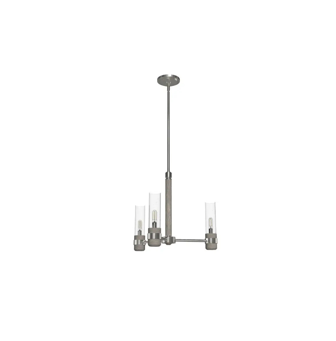 Hunter 19473 River Mill 3-light Brushed Nickel Rustic Bare Bulb Led Chandelier User Manual Hunter 19473 River Mill 3-light Brushed Nickel Rustic Bare Bulb Led Chandelier User Manual