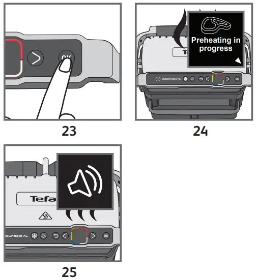 Cooking in automatic mode