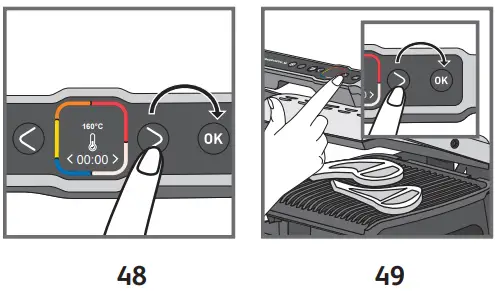 Cooking in manual mode