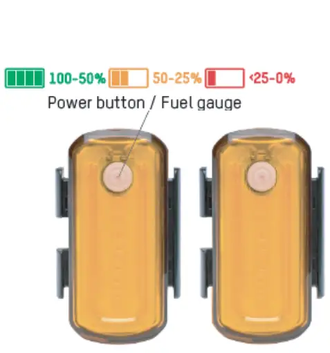 Blackburn 7149593 GRID Side Light Set USB Rechargeable Light