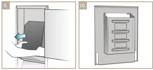 Kimberly-Clark ICON Automatic Roll Towel Recessed Dispenser Housing with Trim Panel-FIG10
