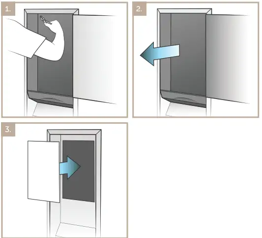 Kimberly-Clark ICON Automatic Roll Towel Recessed Dispenser Housing with Trim Panel-FIG13