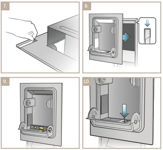 Kimberly-Clark ICON Automatic Roll Towel Recessed Dispenser Housing with Trim Panel-FIG15