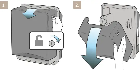 Kimberly-Clark ICON Automatic Roll Towel Recessed Dispenser Housing with Trim Panel-FIG3