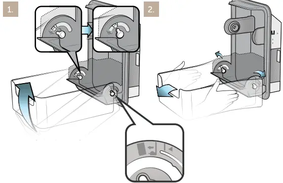 Kimberly-Clark ICON Automatic Roll Towel Recessed Dispenser Housing with Trim Panel-FIG5