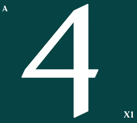 plank HARDWARE Door Number or Letter-FIG1