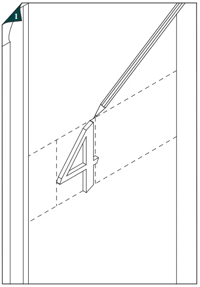 plank HARDWARE Door Number or Letter-FIG2