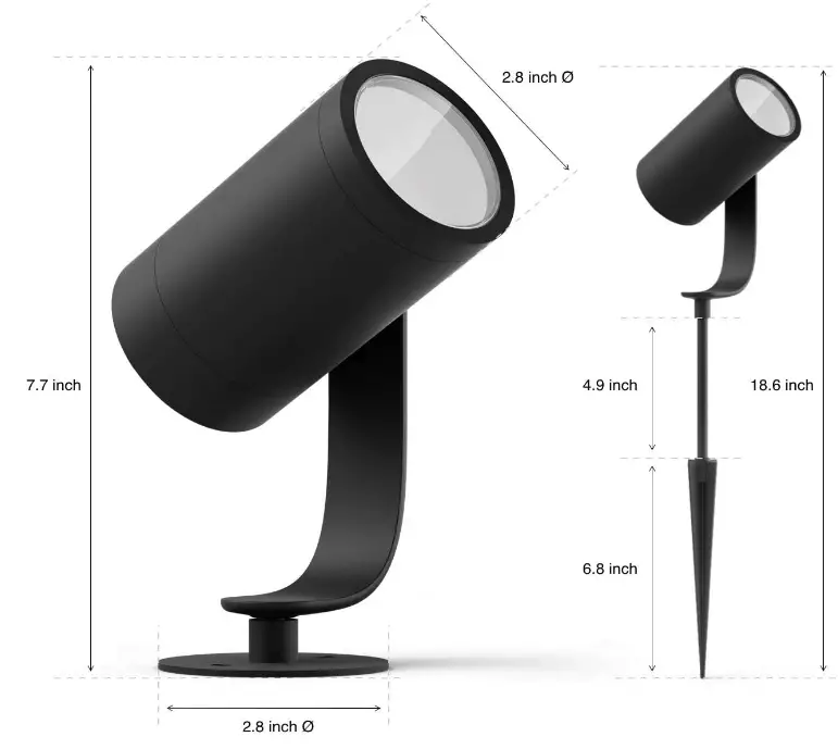 ‎Philips-Hue-1746730V7-Outdoor-Spot-Light-Base-kit-user-manual-fig-2