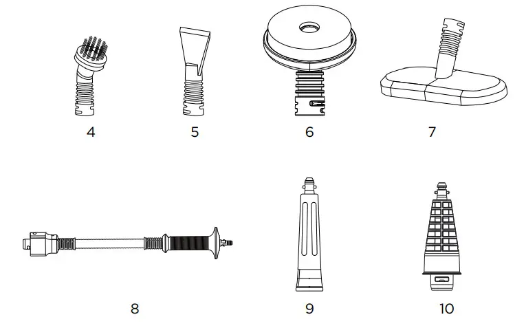 Midea MVC-SC20B Water Tank 130°c Handheld Steam Mop - fig2