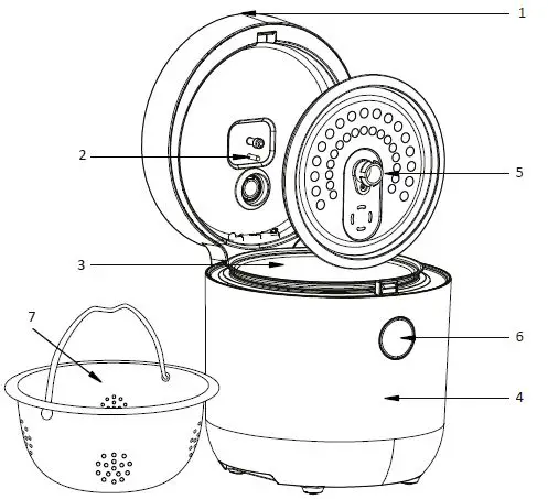 Lauben 1500AT Low Sugar Rice Cooker-1