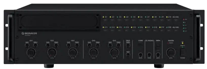 MONACOR PA-6020Z Multi-Zone Mixing Amplifiers - fig 1