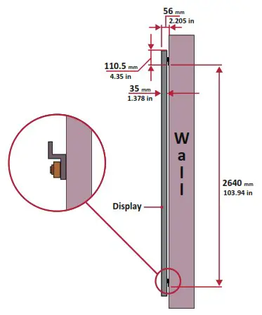 ViewSonic LDM216 251 All in one Direct View LED Display - Wall Mounting2