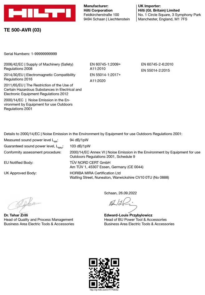 HILTI-TE-500-AVR-SDS-Max-Demolition-Hammer-FIG8