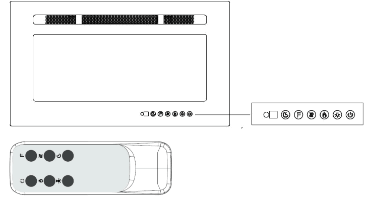 intertek IF-1330TCL Electric Fireplace - 15
