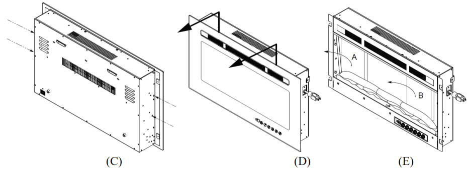 intertek IF-1330TCL Electric Fireplace - 8