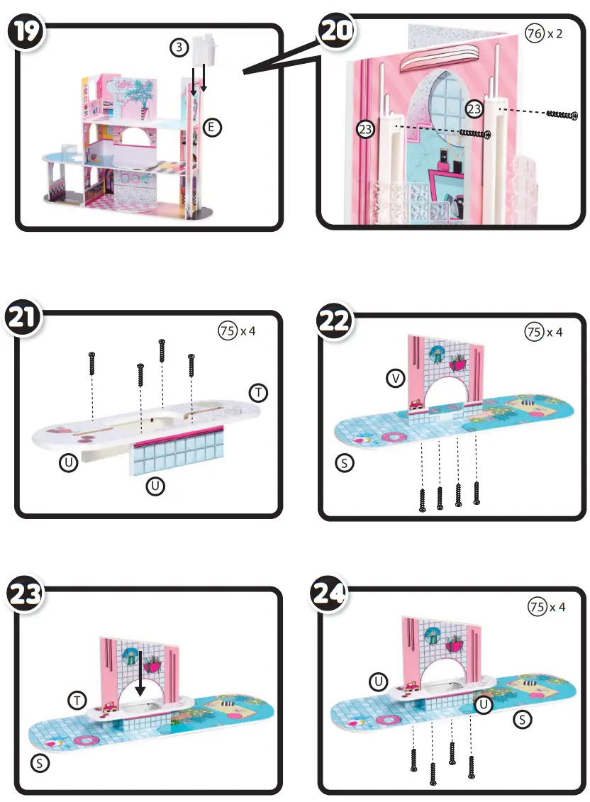 L O L SURPRISE 576747 Wood Doll House - fig 1