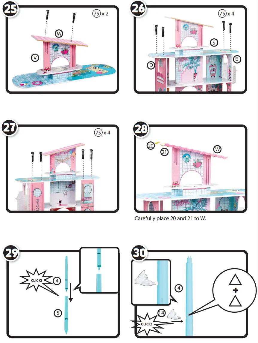 L O L SURPRISE 576747 Wood Doll House - fig 2
