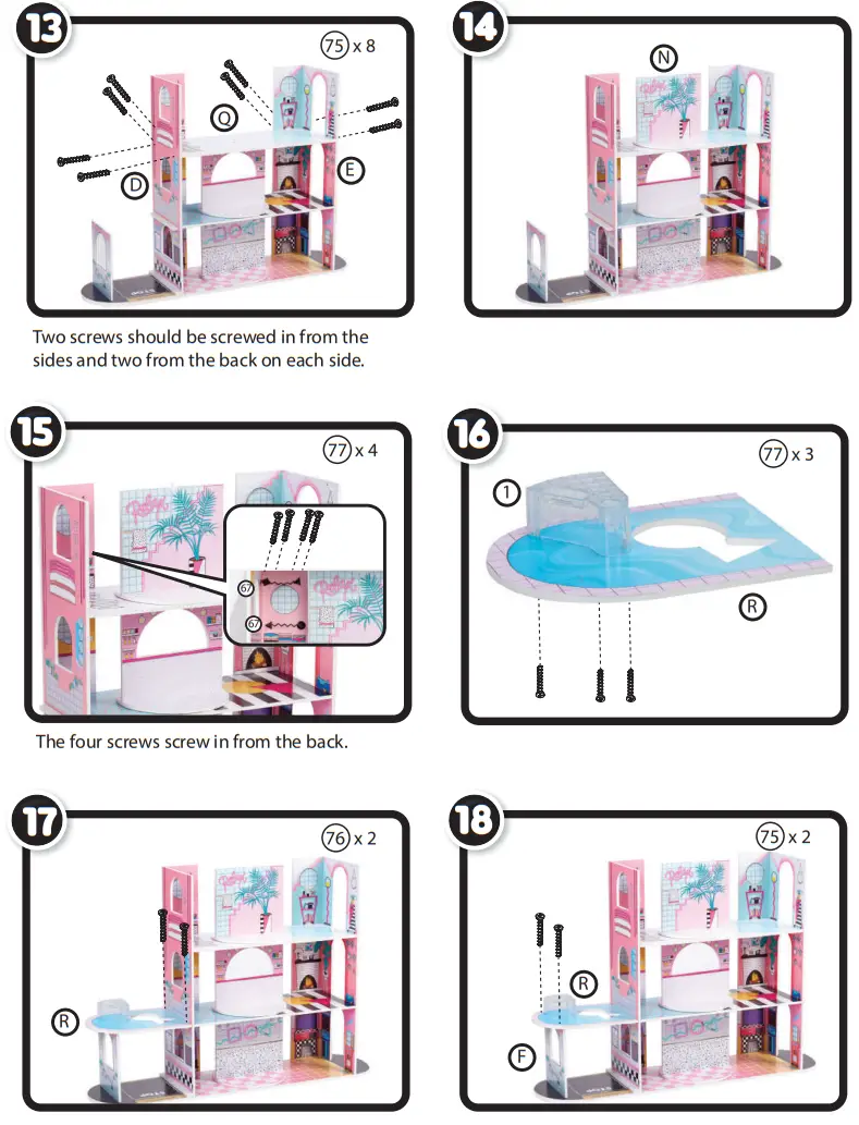 L O L SURPRISE 576747 Wood Doll House - fig 4