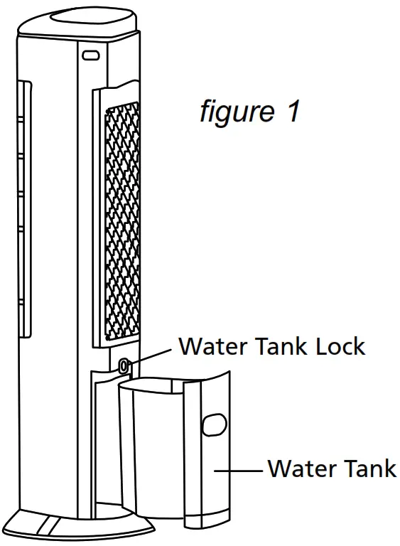 Morgan MAC COOL T1 Tower Air Cooler - Water adding method