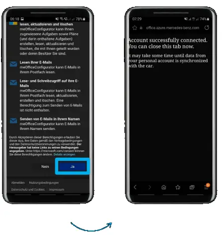 Set up In-Car Office