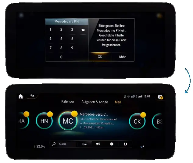 Set up In-Car Office