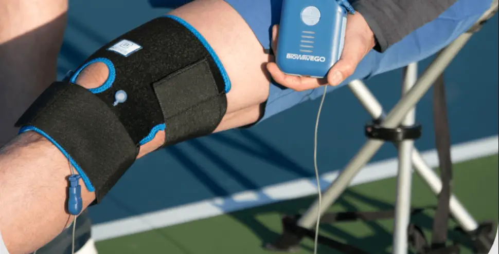Biowave Knee Biowrap Blue Compression Electrode Garment User Guide
