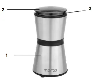 marta MT-CG2186A Coffee Grinder - 1