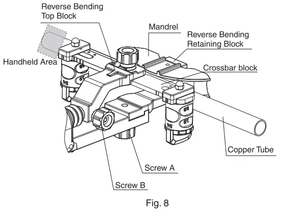 NAVAC NTB7L BreakFree Power Tube Bender Kit - Reverse bender