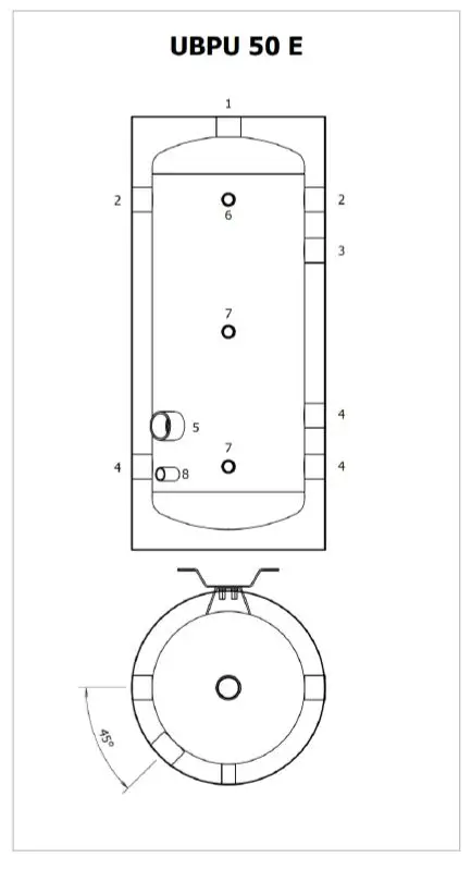 BAXI-UBPU-50-E-Heat-Pump-Tank-FIG 1