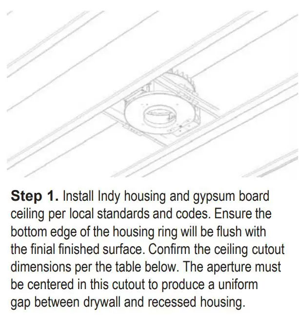 Indy 665915 LED 8in Round Designer Series Housing Instruction Manual - Installation Steps