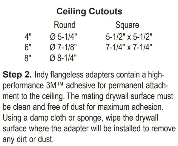 Indy 665915 LED 8in Round Designer Series Housing Instruction Manual - Installation Steps