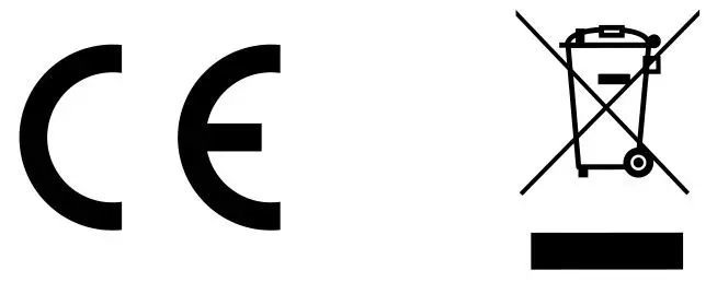 ce and disposal icon