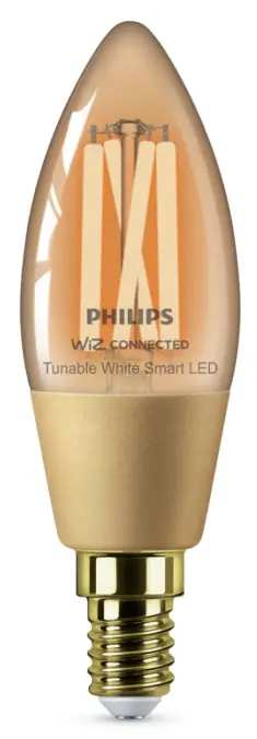 PHILIPS C35 E14 Smart LED Filament Candle Amber