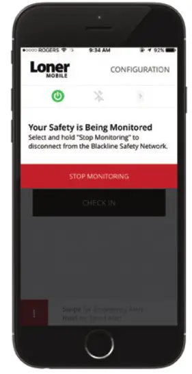 blackline safety Loner Mobile App - PAIRING SOS BUTTON 2