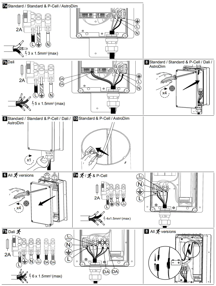 Exterior Lights Orpington 30w Penshurst Commercial Bollard Black Die-Cast Aluminium - overview 1