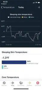 FIG 42 Track your skin temperature changes