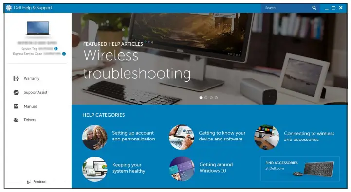 DELL I7577-7722BLK Inspiron-Support