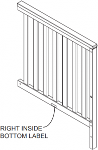 F. Right Crib Side x 1