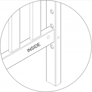 Left Crib Side INSIDE